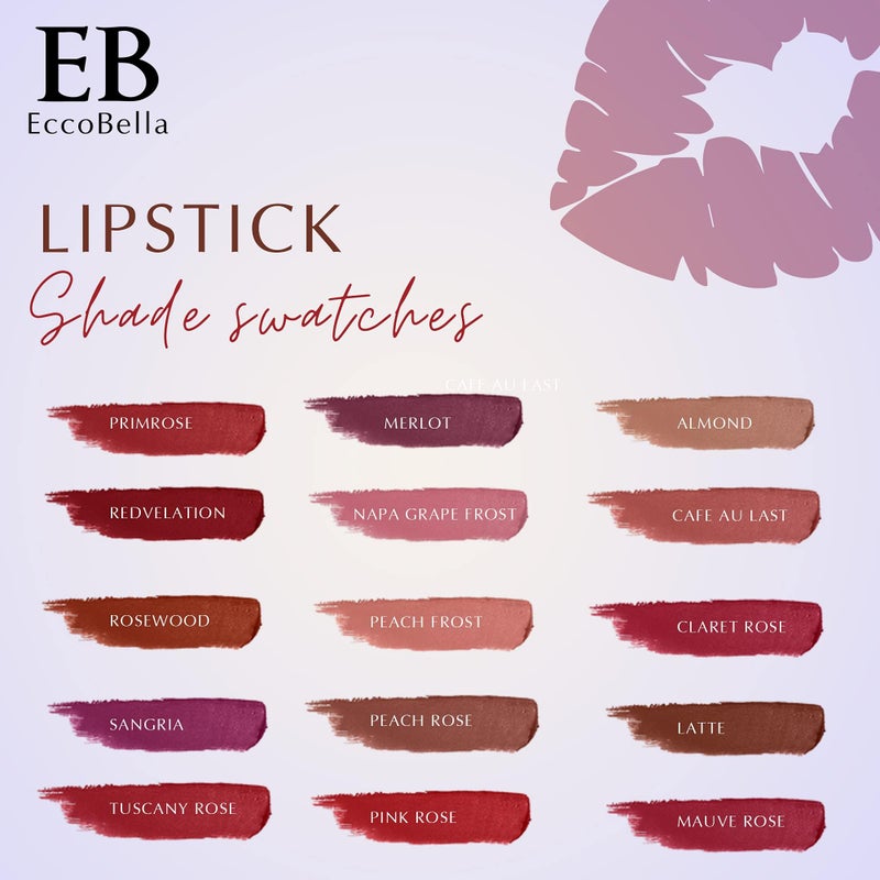 Ecco Bella Plant-Based Vegan Lipstick (Rosewood) - Image 3